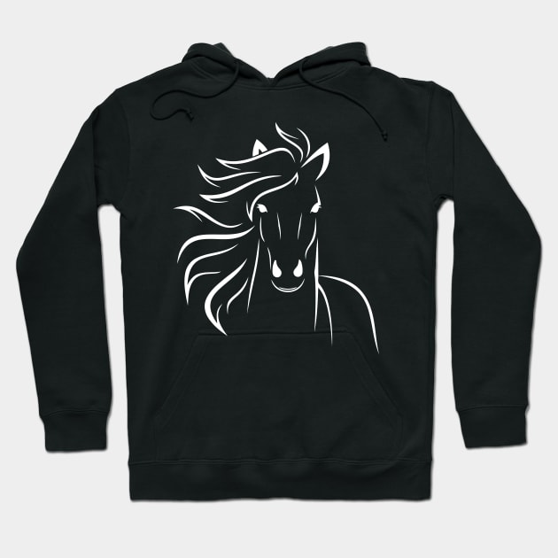 Horse Hoodie by Mariteas